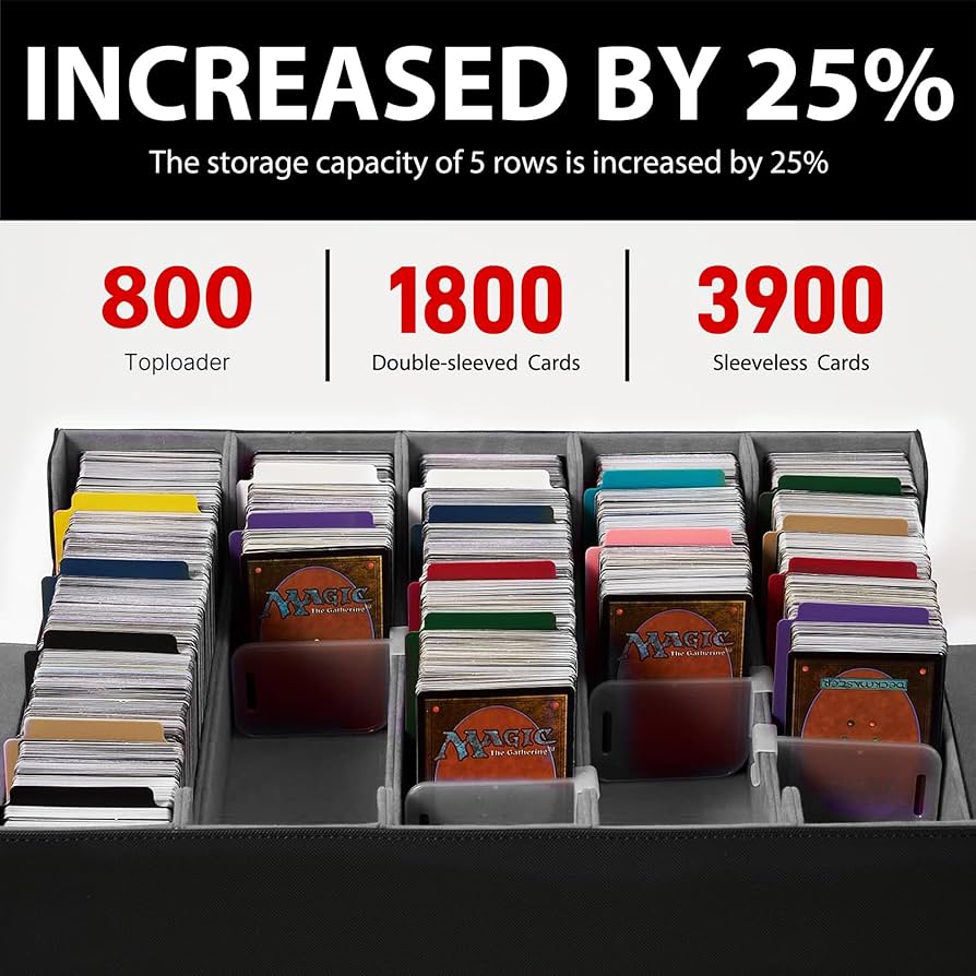 ストレージテーブル Amazon.com: Magnetic Leather Trading Card Storage Box - 5